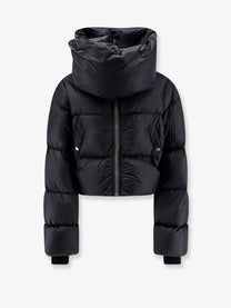 Rick Owens Women's Crop Fit Nylon Down Jacket Black