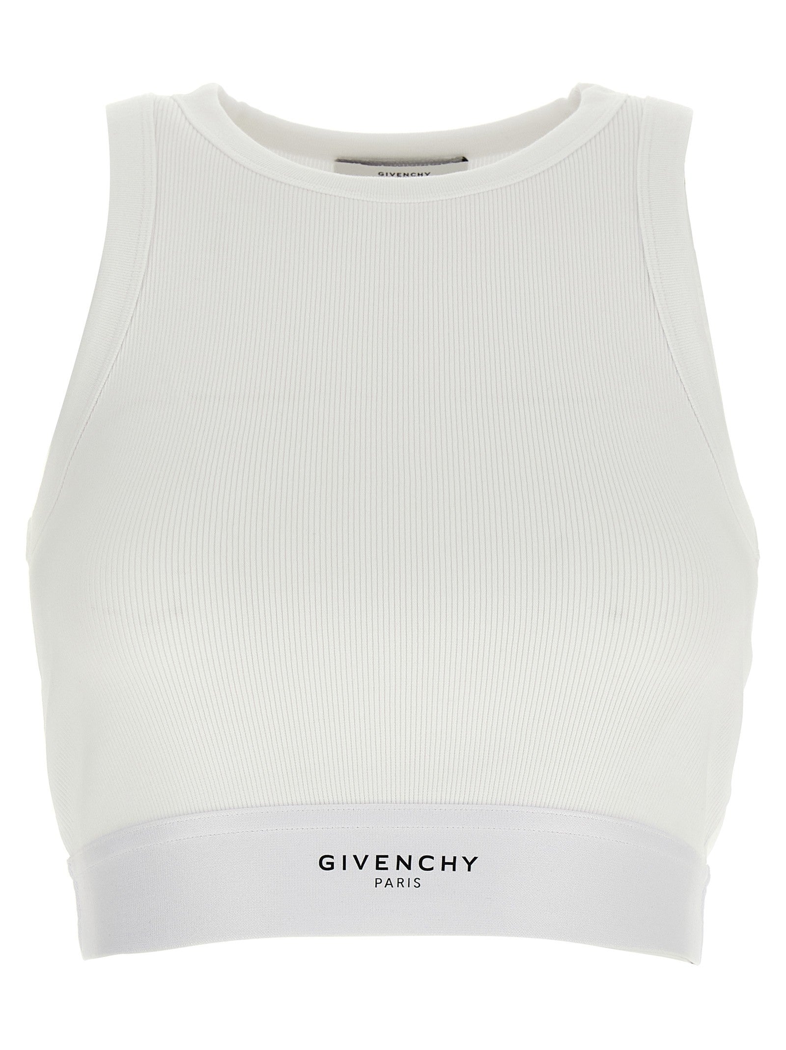 Givenchy Crop Tank Top White