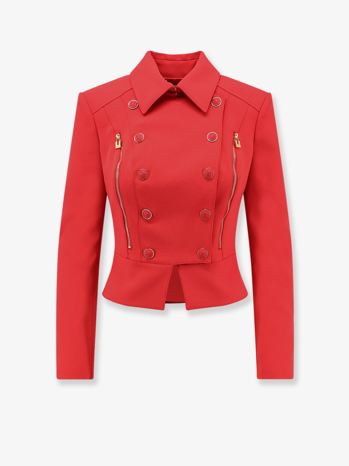 Elisabetta Franchi Women's Cropped Blazer Red