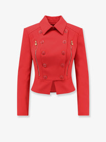 Elisabetta Franchi Women's Cropped Blazer Red