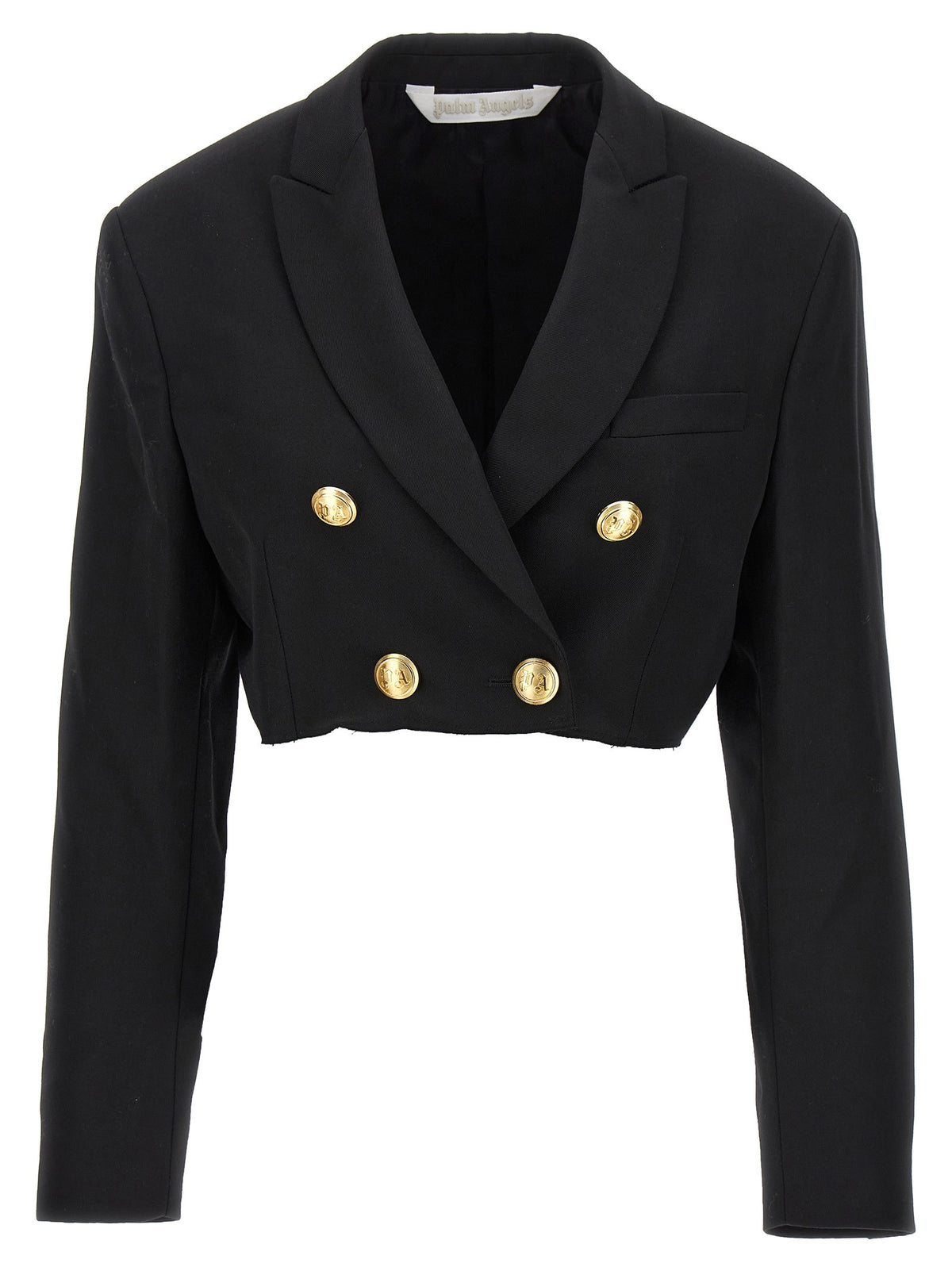 Palm Angels Cropped Blazer Black
