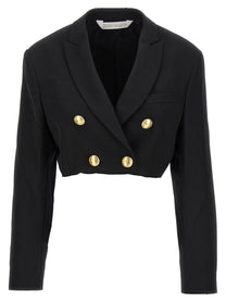 Palm Angels Cropped Blazer Black