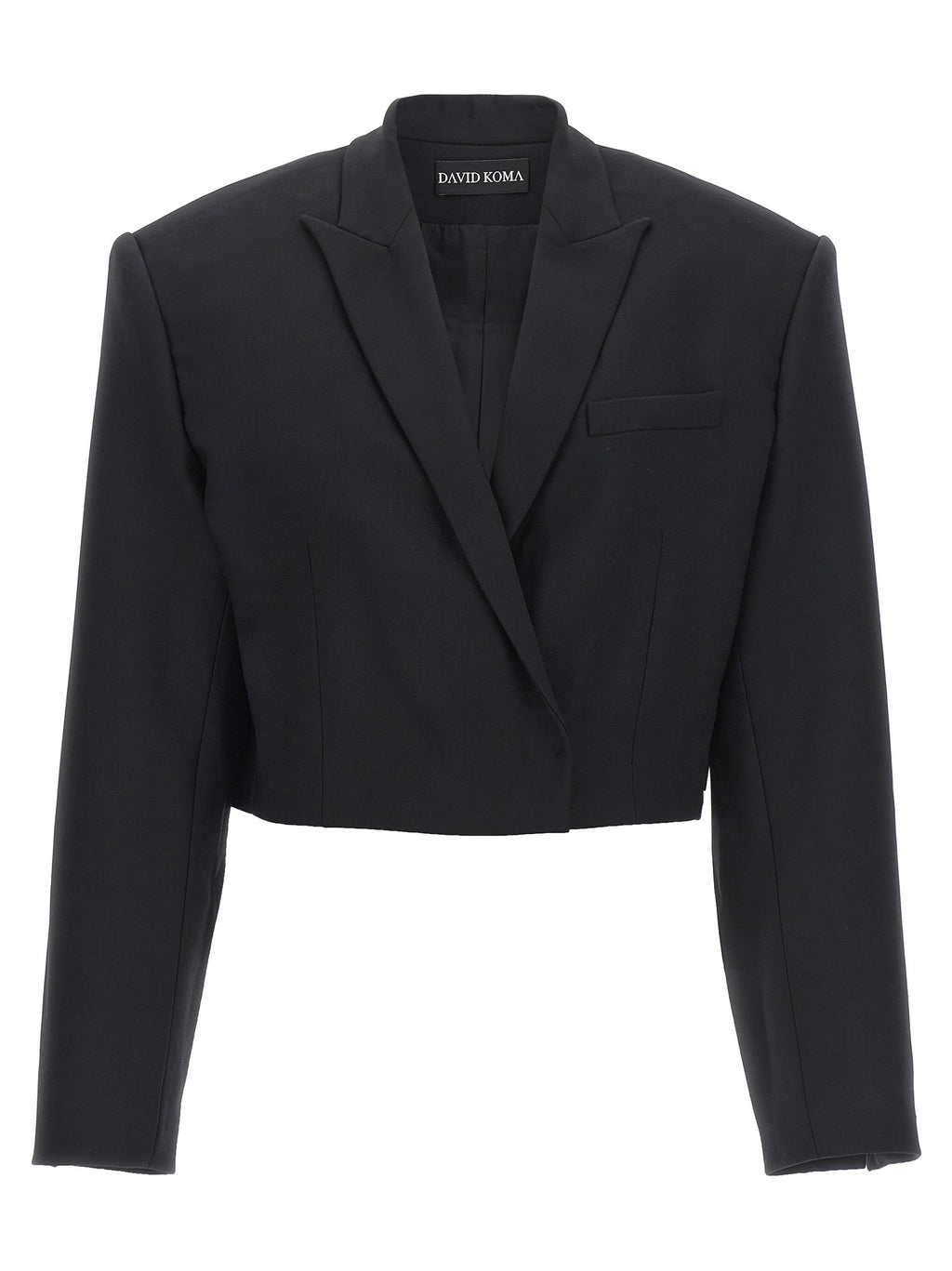 David Koma Cropped Blazer Black