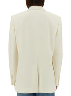 Stella McCartney Women's Cropped Blazer White, view 3