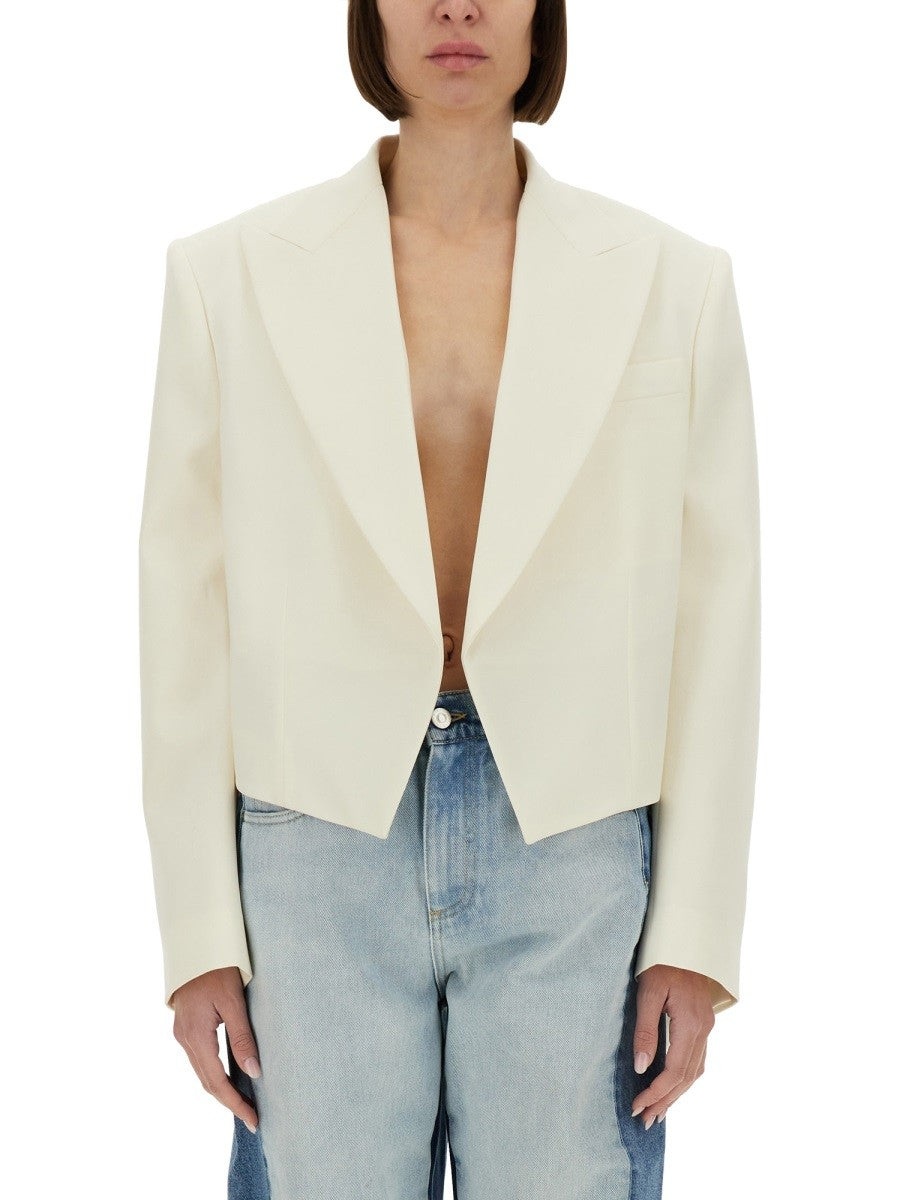 Stella McCartney Women's Cropped Blazer White