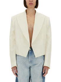 Stella McCartney Women's Cropped Blazer White
