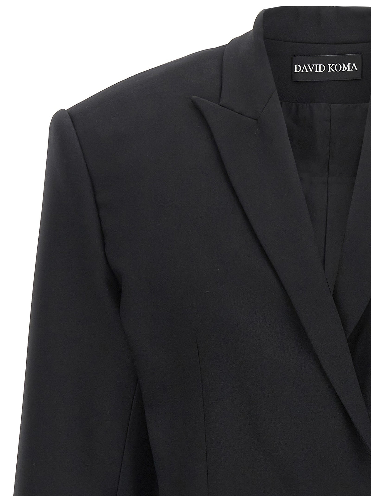 David Koma Cropped Blazer Black, view 3