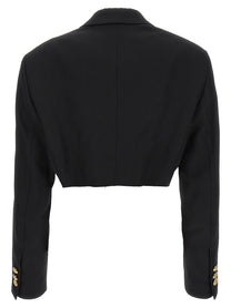 Palm Angels Cropped Blazer Black