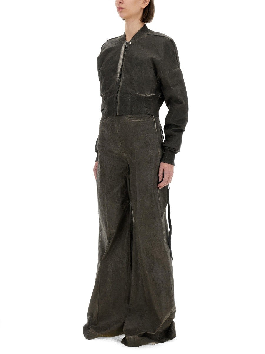 DRKSHDW Women's Cropped Bomber Jacket Flight Jkt Grey DRKSHDW