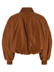 Givenchy Cropped Bomber Jacket Brown