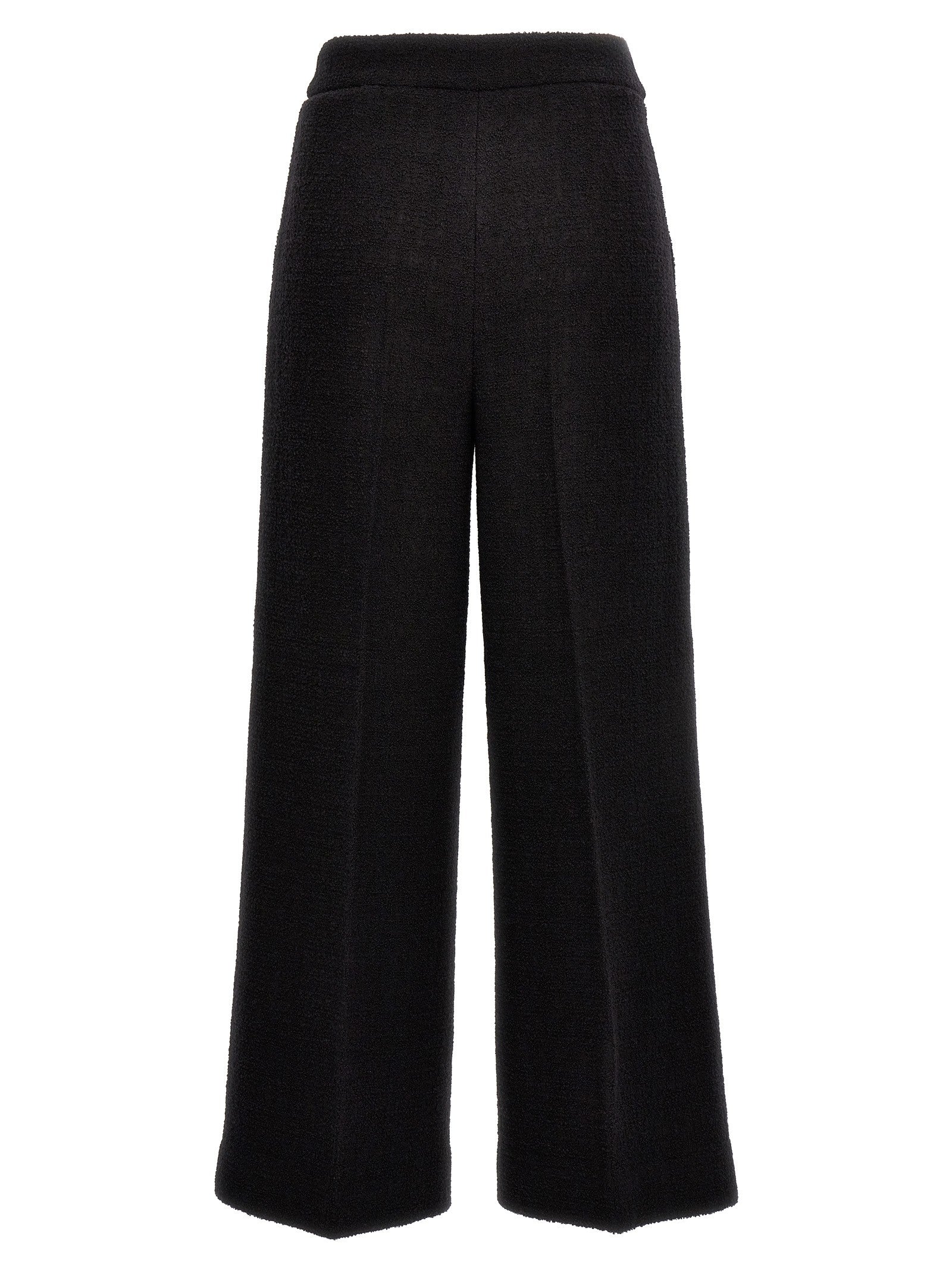 Moschino Cropped Bouclè Pants Black