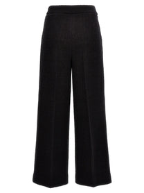 Moschino Cropped Bouclè Pants Black