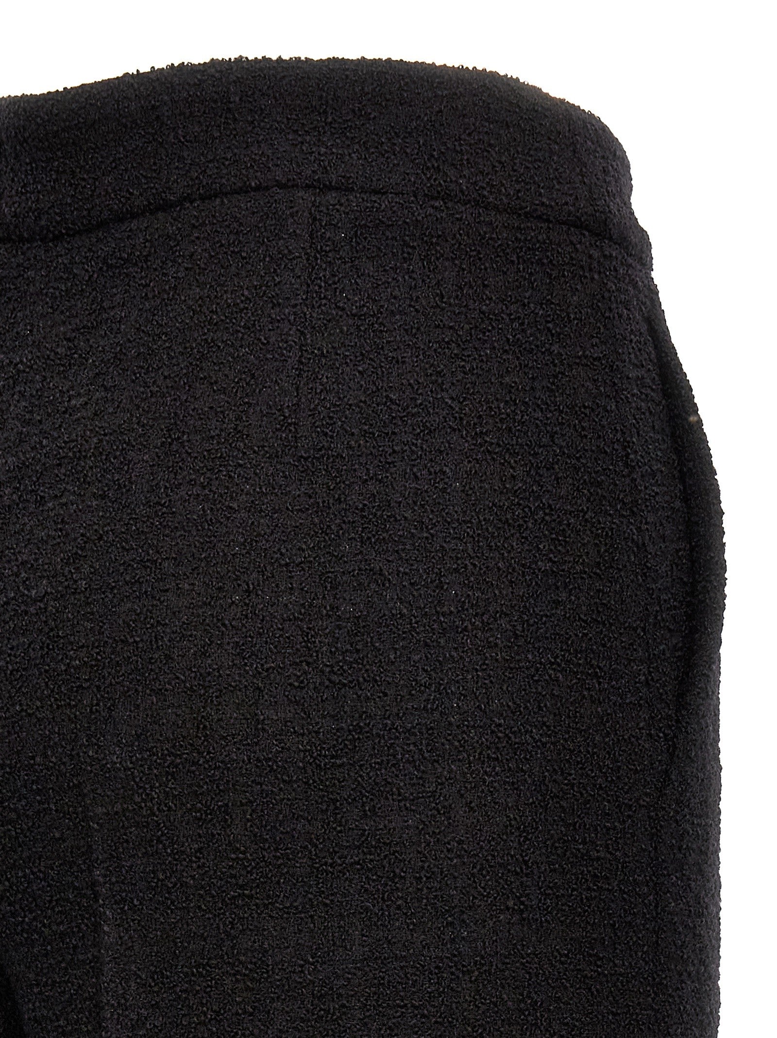 Moschino Cropped Bouclè Pants Black
