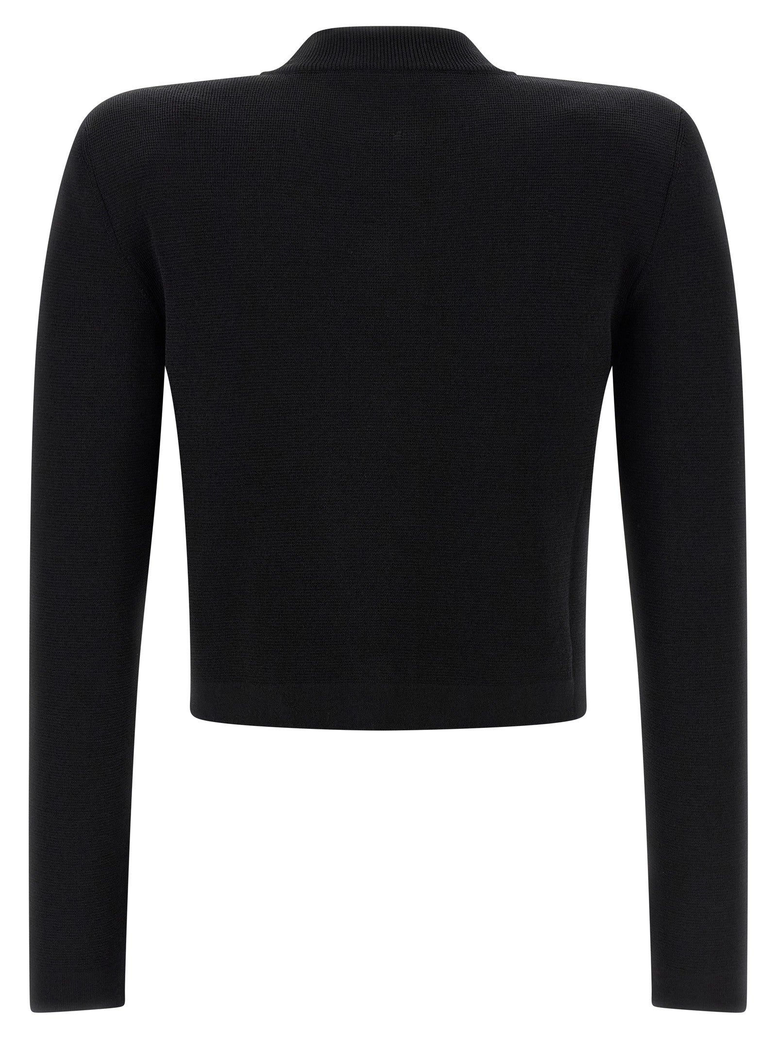 Balmain Cropped Cardigan Black