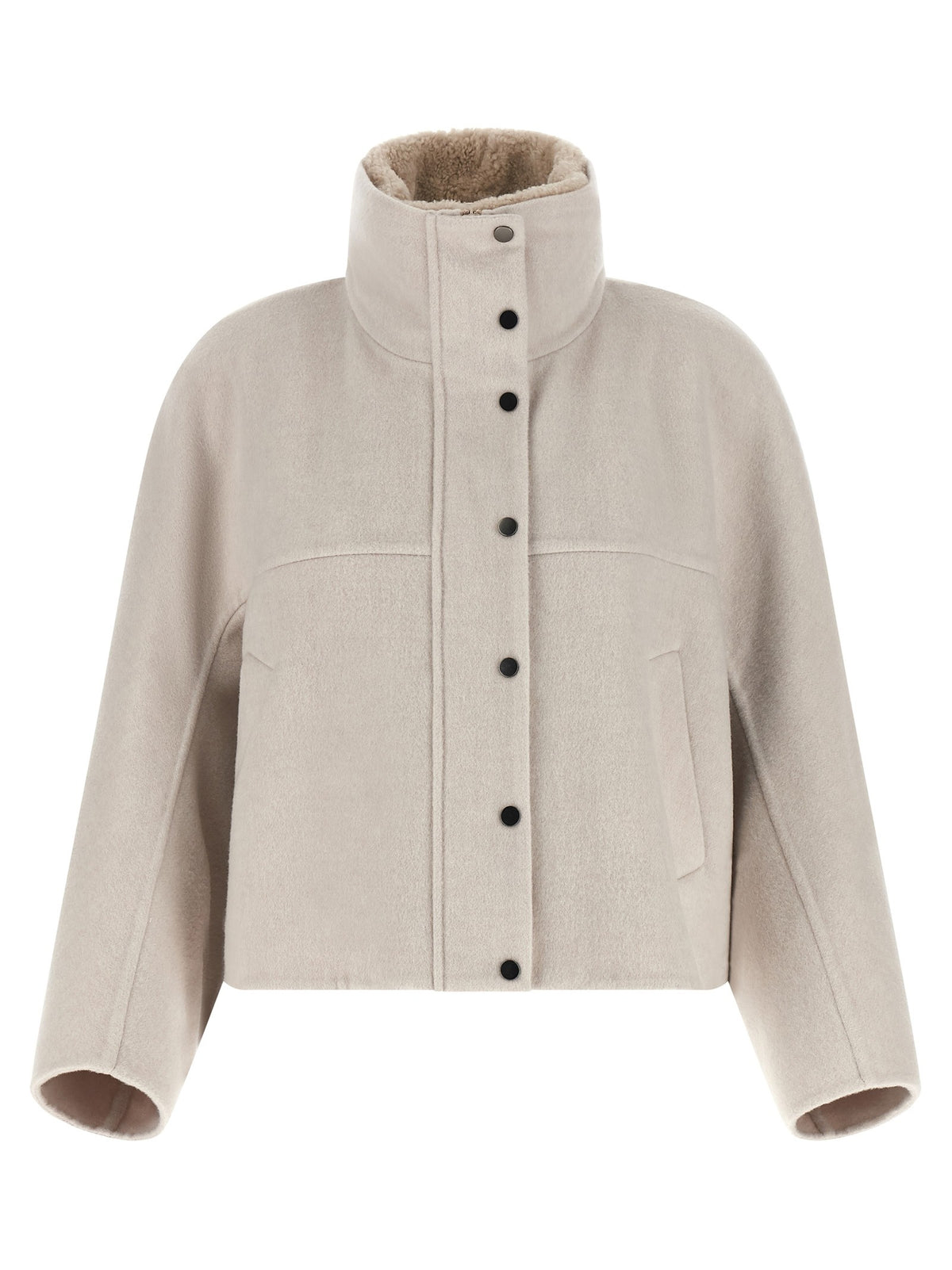 Brunello Cucinelli Women's Wool and Cashmere Blend Jacket Grey