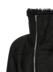 Rick Owens Cropped Flight Jacket Black