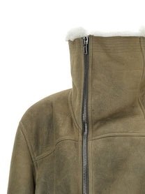 Rick Owens Cropped Flight Jacket Green