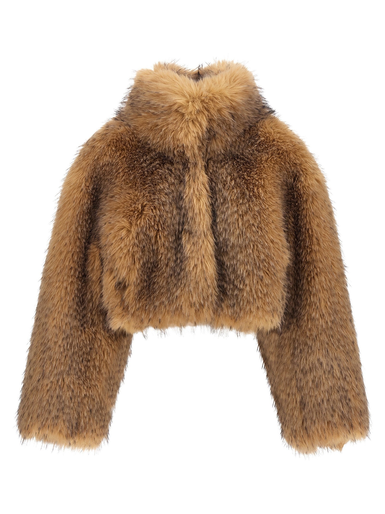 ROTATE Birger Christensen Cropped Fur Beige