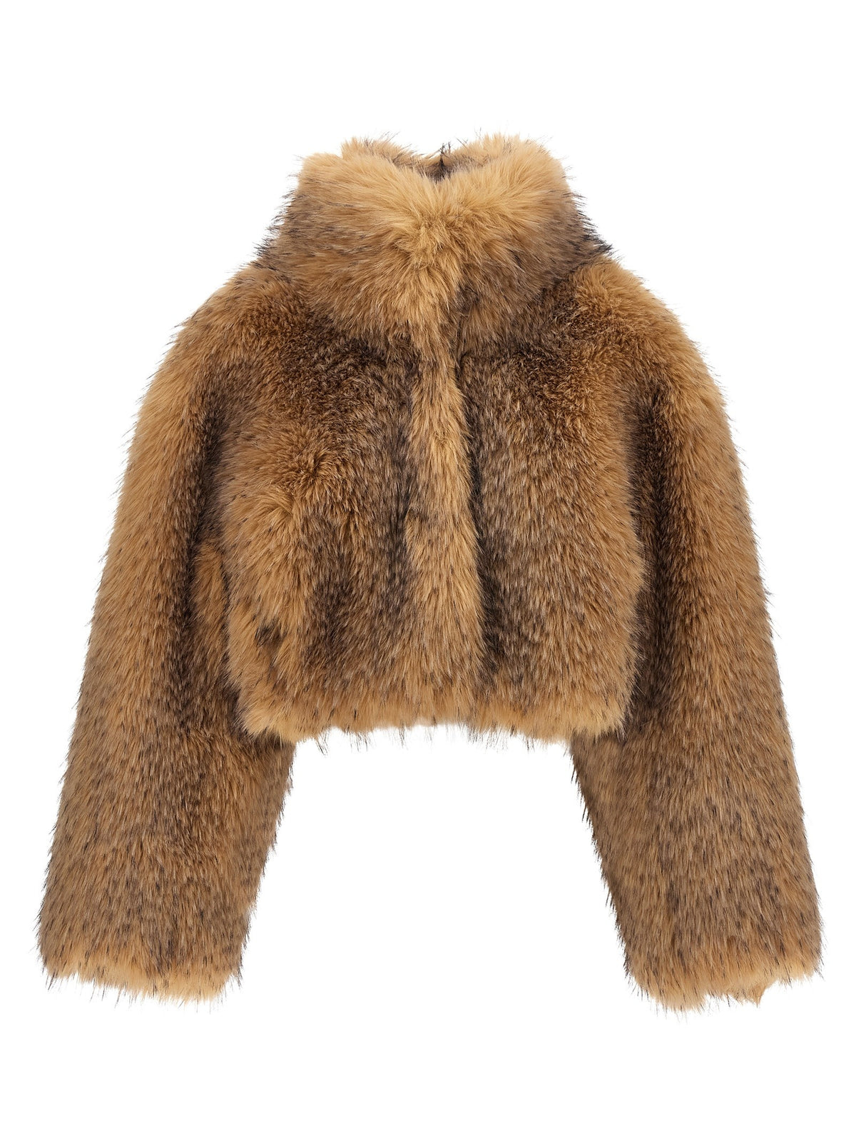 ROTATE Birger Christensen Cropped Fur Beige