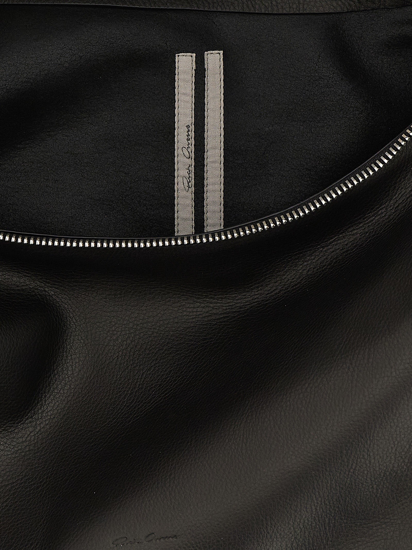 Rick Owens Cropped Gemini Shoulder Bag Black