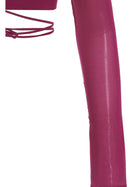 The Andamane Cropped Georgette Top Pink, view 4