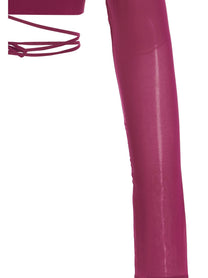 The Andamane Cropped Georgette Top Pink, view 4