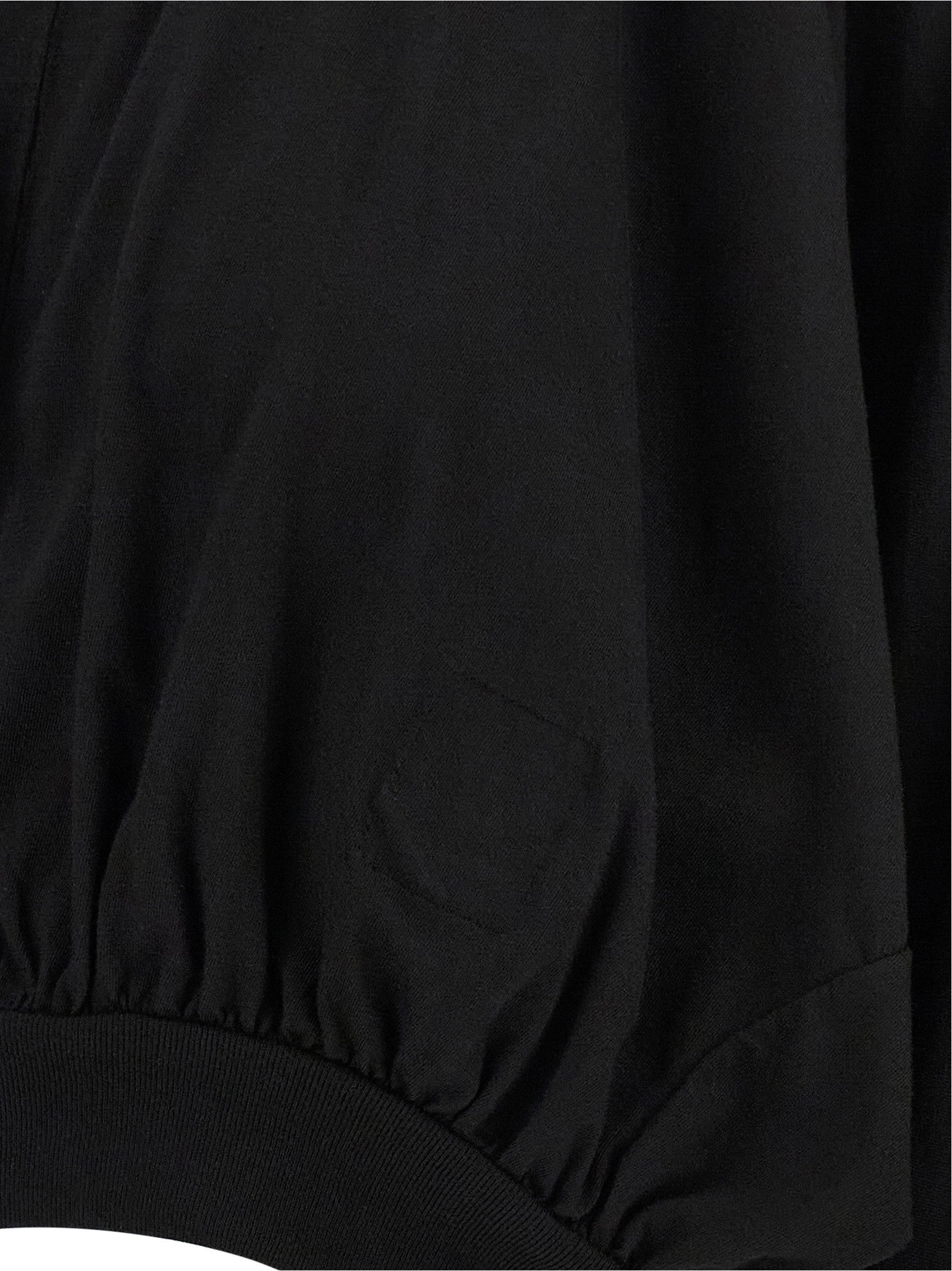 DRKSHDW Cropped Hooded Top Long Sleeve Sweater Black