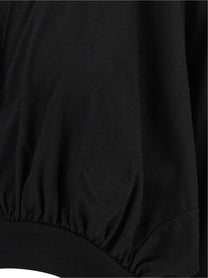 DRKSHDW Cropped Hooded Top Long Sleeve Sweater Black