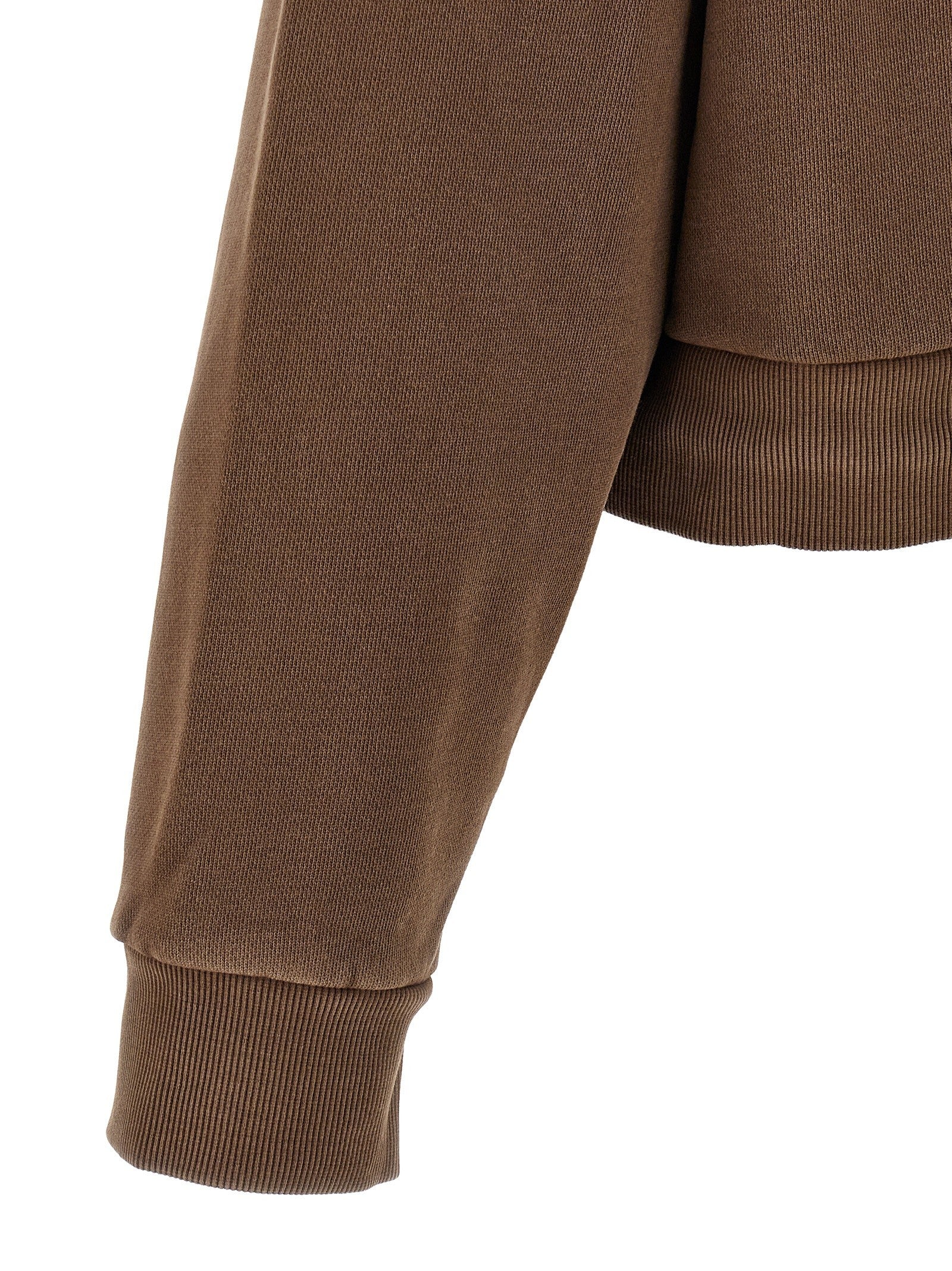 Entire Studios Cropped Hoodie Brown
