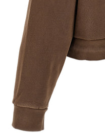 Entire Studios Cropped Hoodie Brown