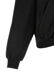 Balenciaga Cropped Hoodie Black