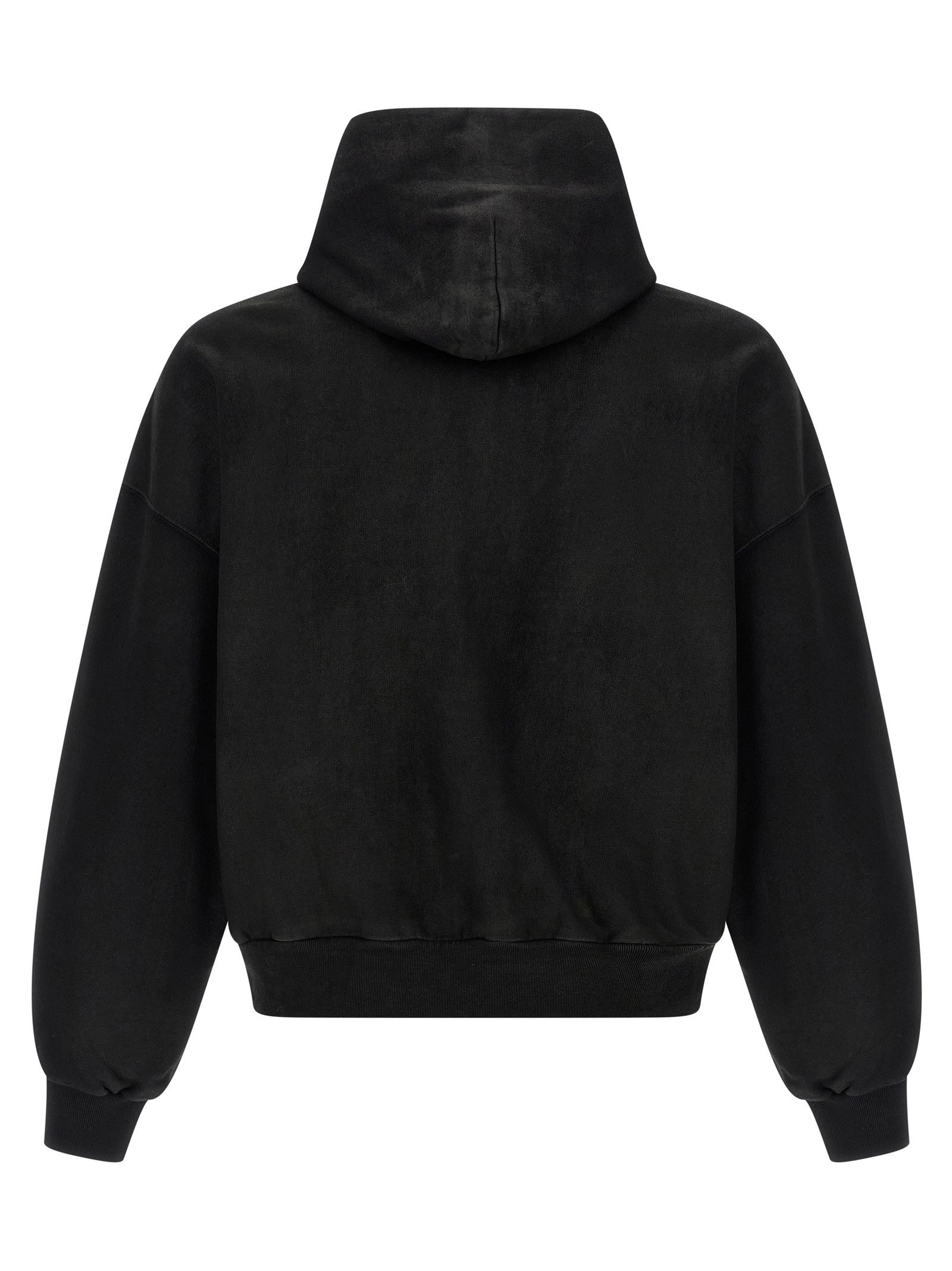 Balenciaga Cropped Hoodie Black