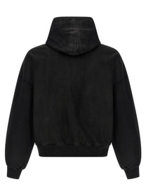 Balenciaga Cropped Hoodie Black