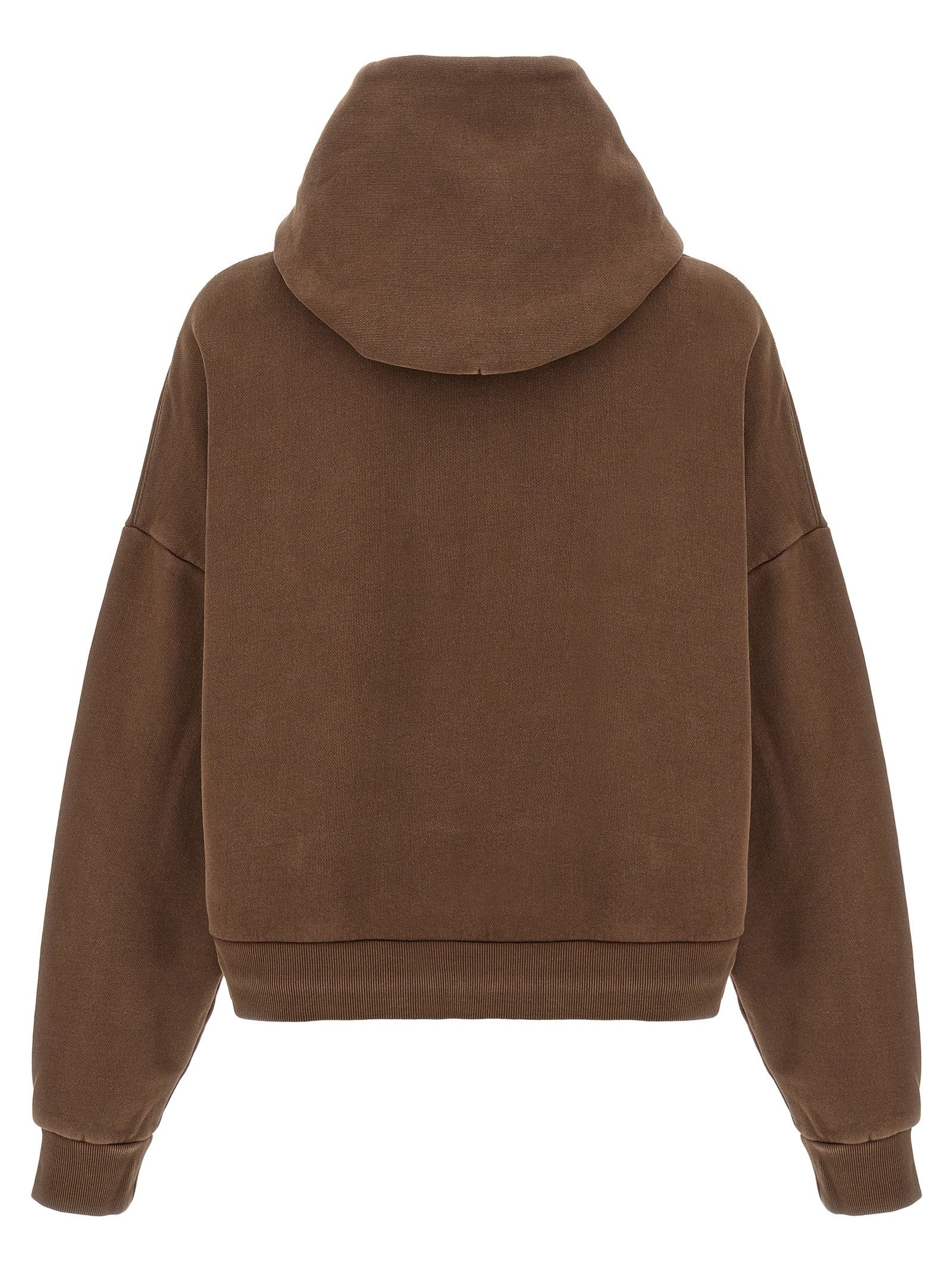 Entire Studios Cropped Hoodie Brown