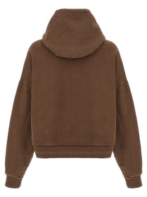 Entire Studios Cropped Hoodie Brown