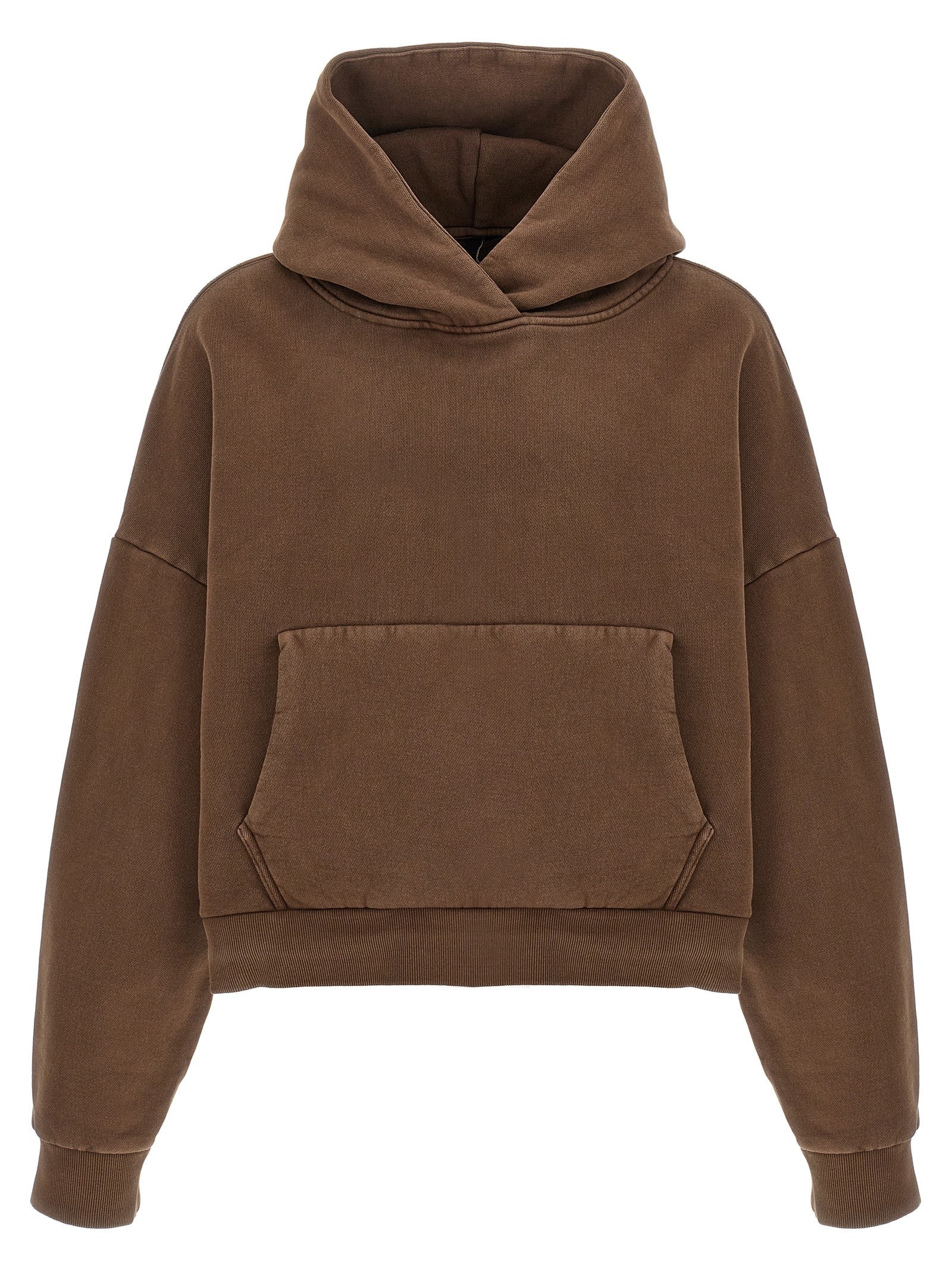Entire Studios Cropped Hoodie Brown