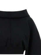 Rick Owens Cropped Hoodie Black