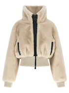Pinko Cropped Jacket Beige