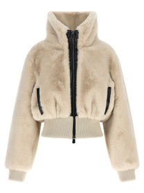 Pinko Cropped Jacket Beige