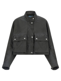 PRADA Cropped Jacket Grey