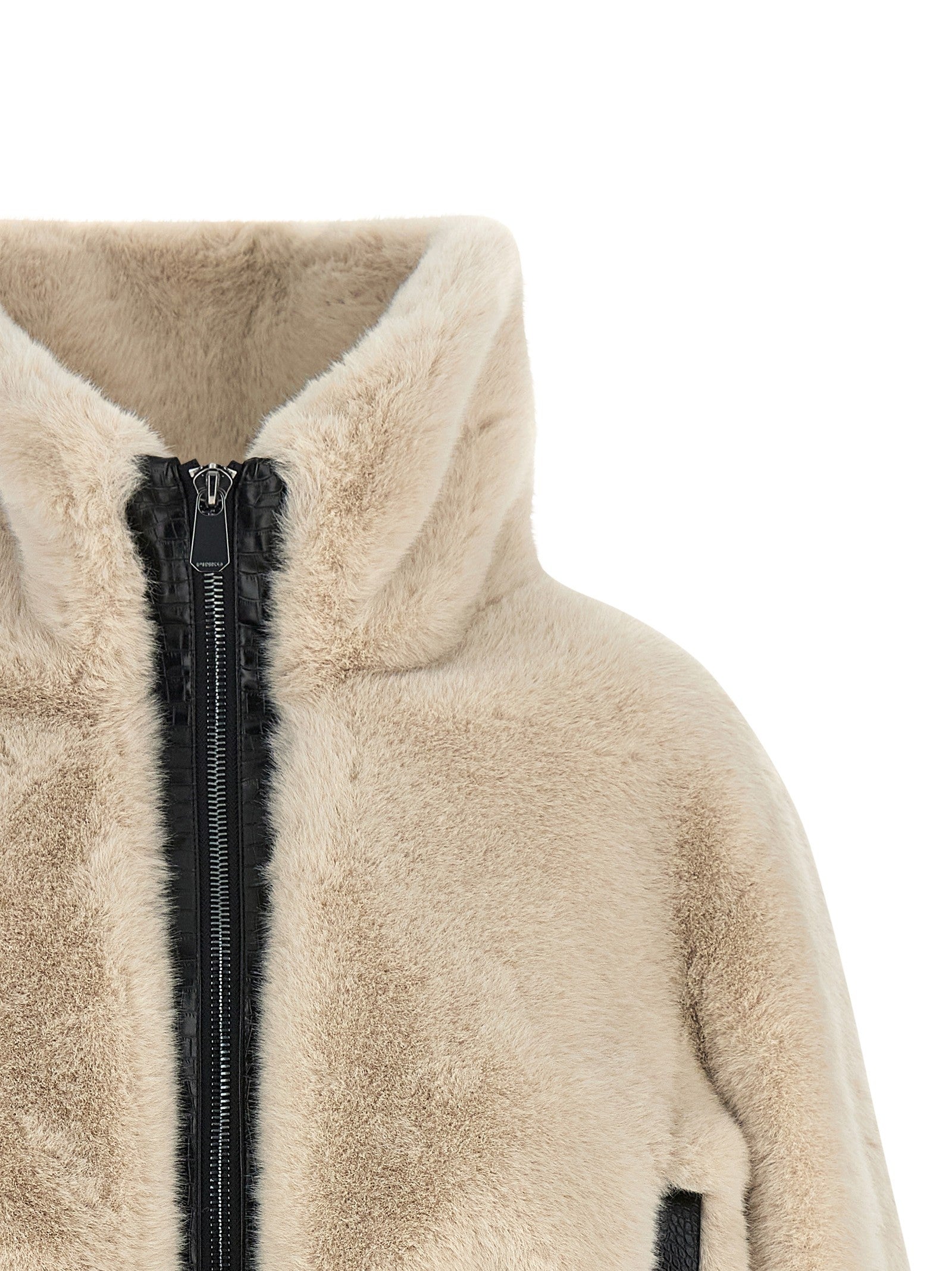 Pinko Cropped Jacket Beige