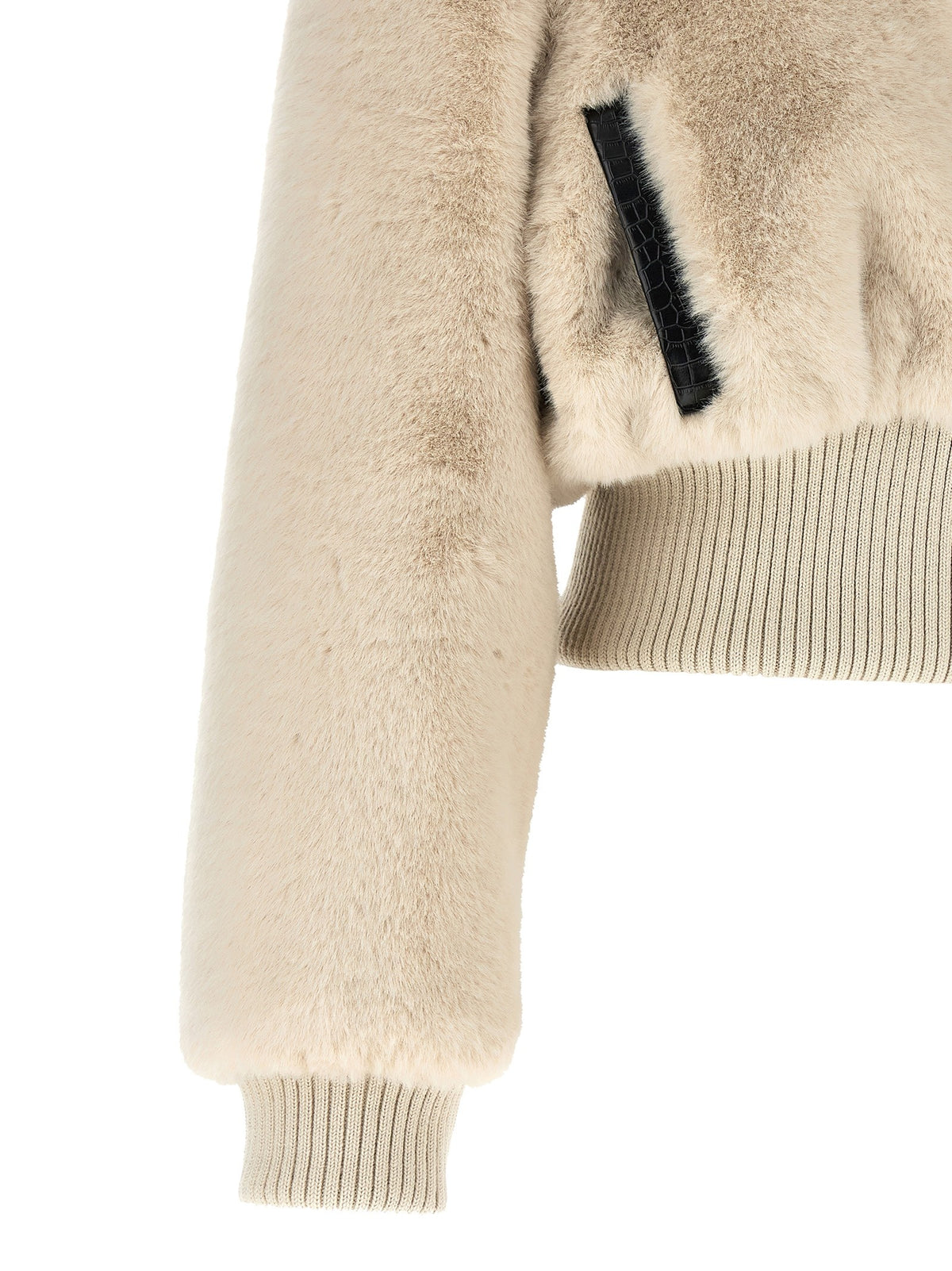 Pinko Cropped Jacket Beige, view 4