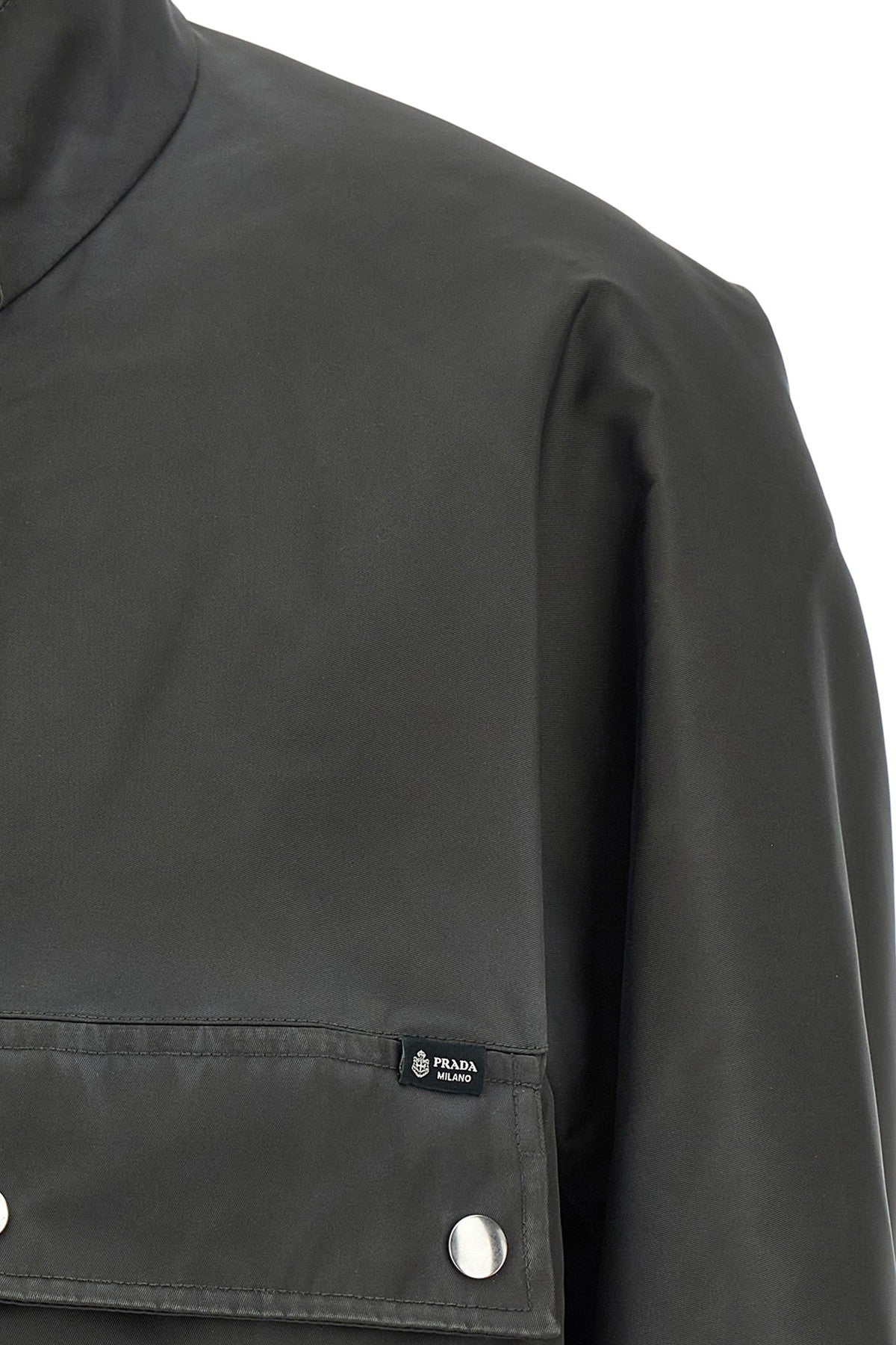 PRADA Cropped Jacket Grey