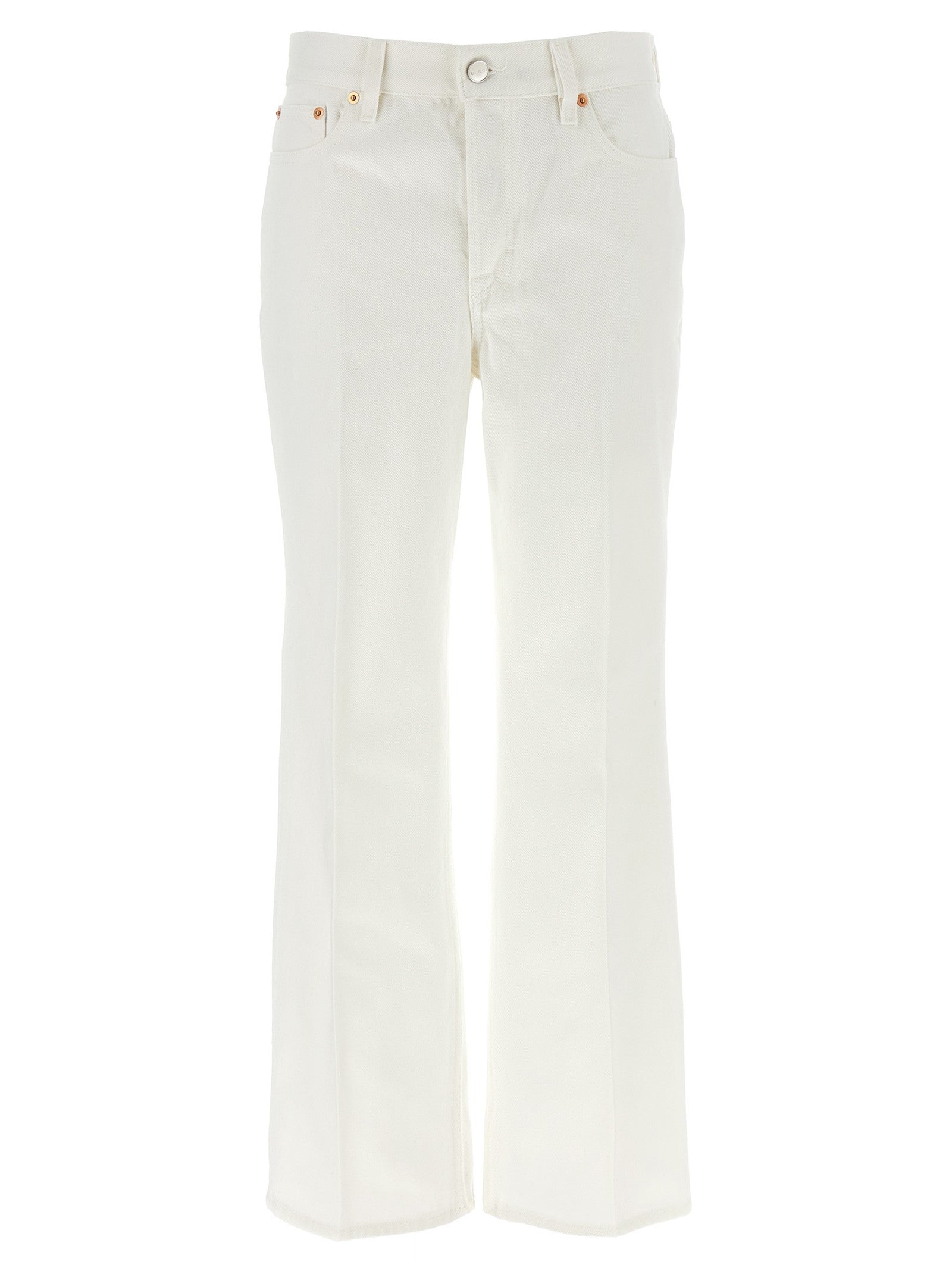Gucci Cropped Jeans White
