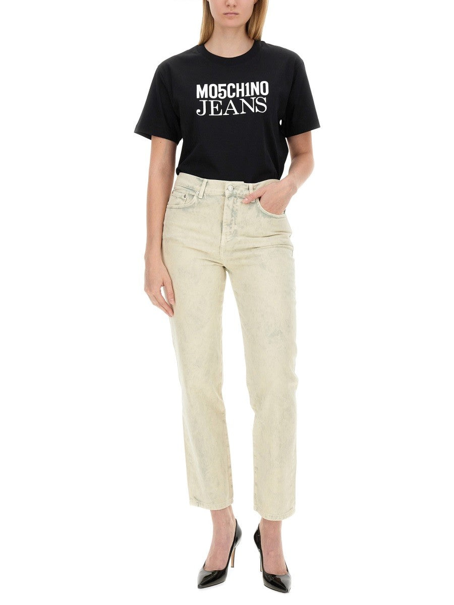 Moschino Jeans Women's Cropped Jeans Blue