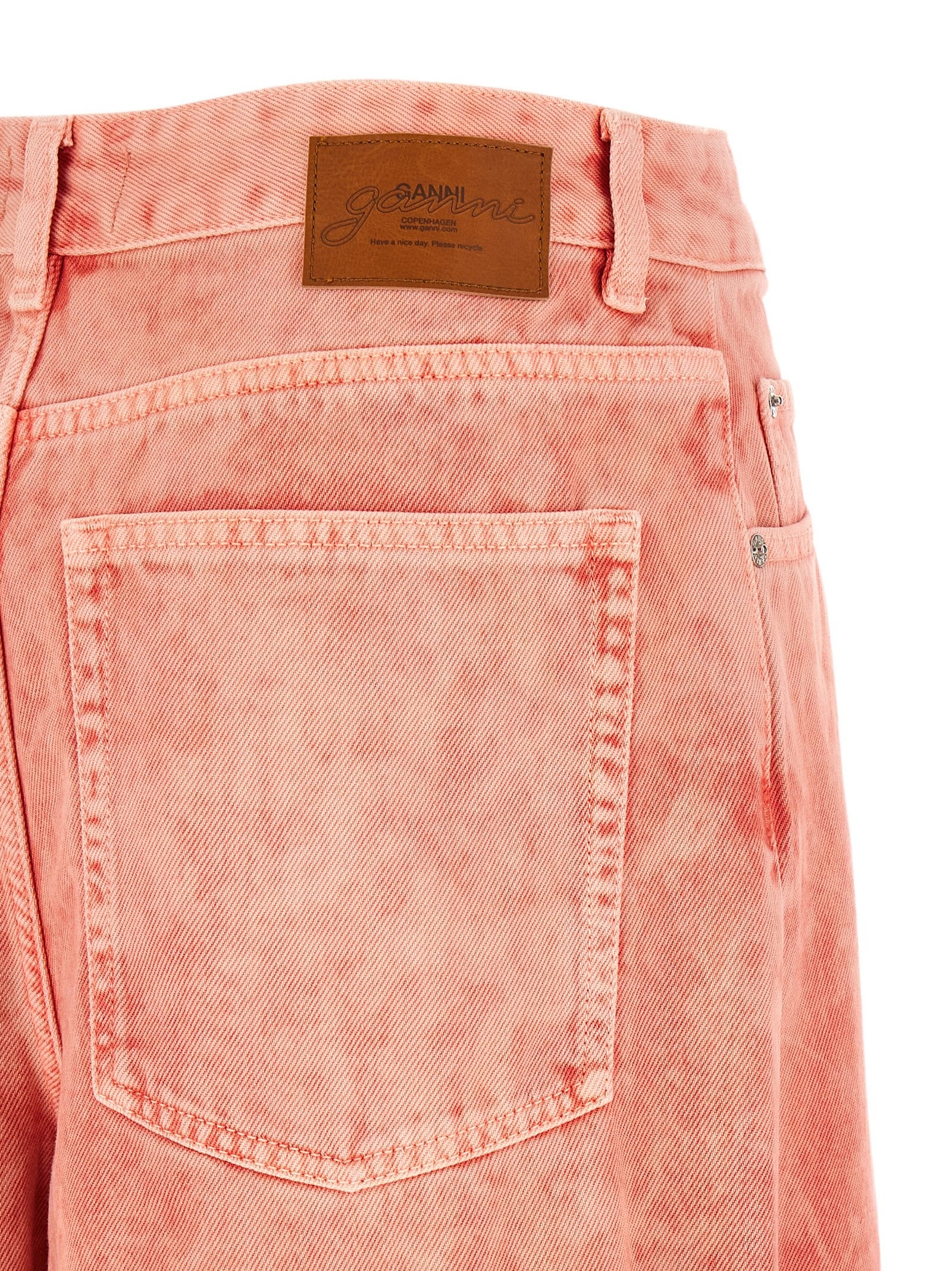 Ganni Cropped Jeans Blue
