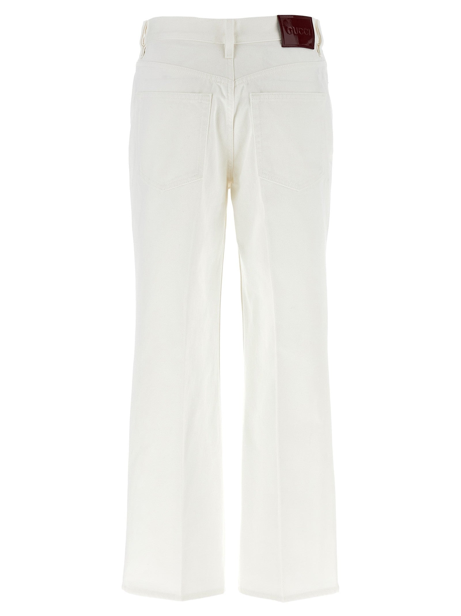 Gucci Cropped Jeans White