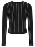 Elisabetta Franchi Cropped Knit Cardigan Black, view 2