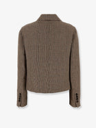 Brunello Cucinelli Women's Cropped Linen Jacket Beige