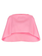 Alberta Ferretti Cropped Mantle Blue